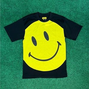 NWT Chinatown Market Men's Black/Yellow Big Smiley Face Tee T-Shirt S,M,L